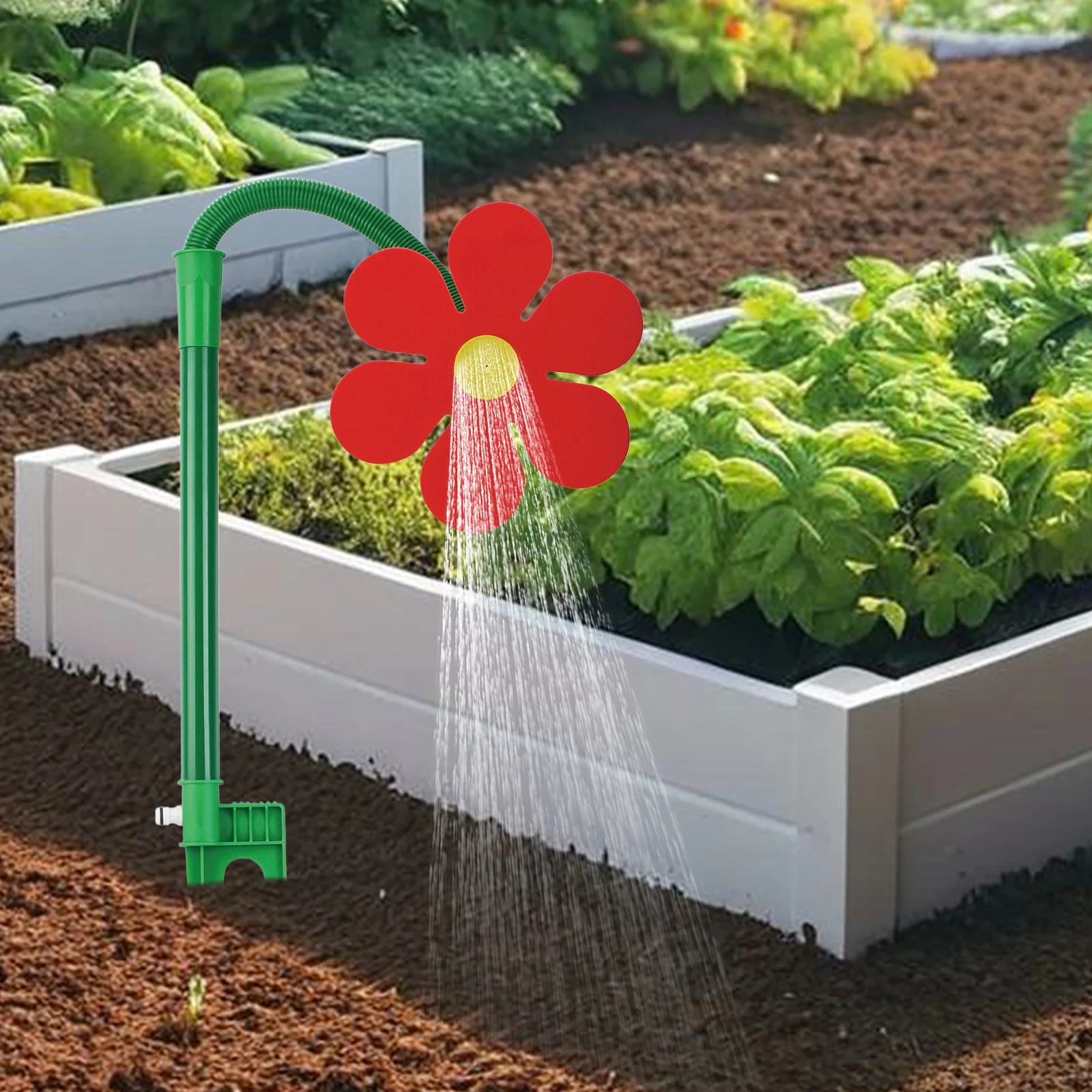 Crazy Dancing Flower Water Sprinklers 360 Degree Rotating Garden Sprinklers Flower Sprinkler for Yard Lawn Watering Garden Decor