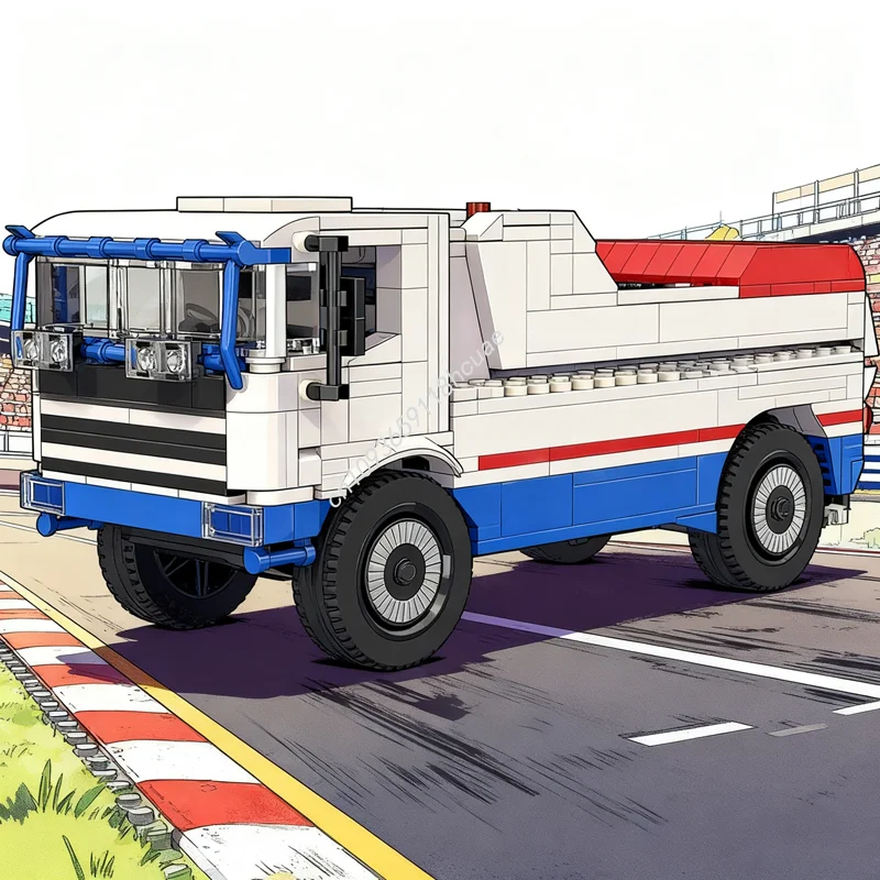 714 قطعة MOC DAF TurboTwin مدينة أبطال نموذج اللبنات العمارة هدية الكريسماس تجميع لتقوم بها بنفسك لعبة التعليم الطوب الاطفال #1