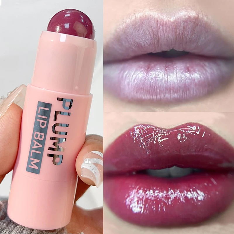 Moisturizing Jelly Lip Balm Long Lasting Anti-dry Hydrating Nourish ลิปสติกลดริ้วรอย Volumizing Lips แต่งหน้าเครื่องสําอาง