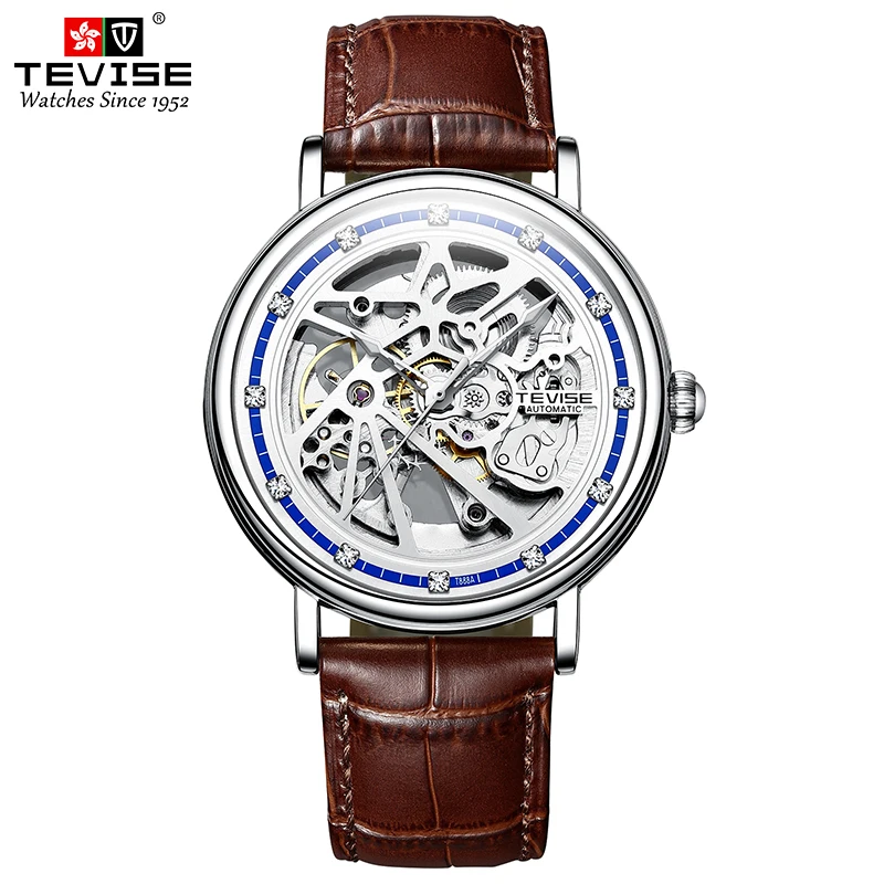 T888A TEVISE New product Shake sound popular watch Men's simple mechanical watch Night light high-end watch