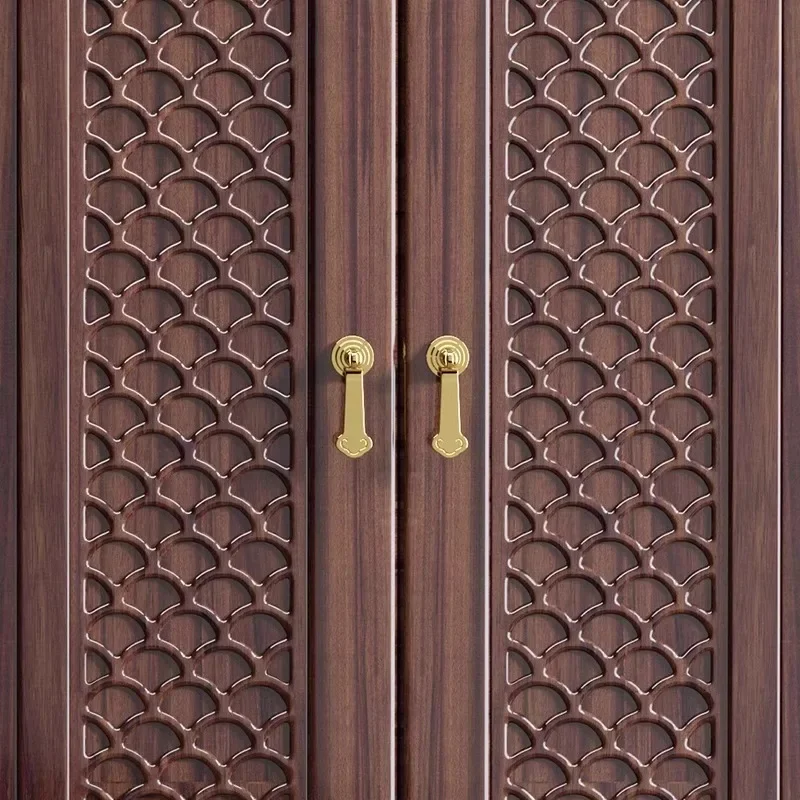 Nuevo Gabinete de zapatos de madera maciza de estilo chino, gabinete de entrada de almacenamiento de puerta para el hogar, partición para sala de estar