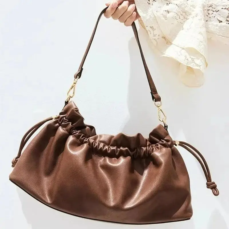 

PU Leather New High Sense Shoulder Bags Fashion Chain Cloud Bag Women Messenger Purses Handbags