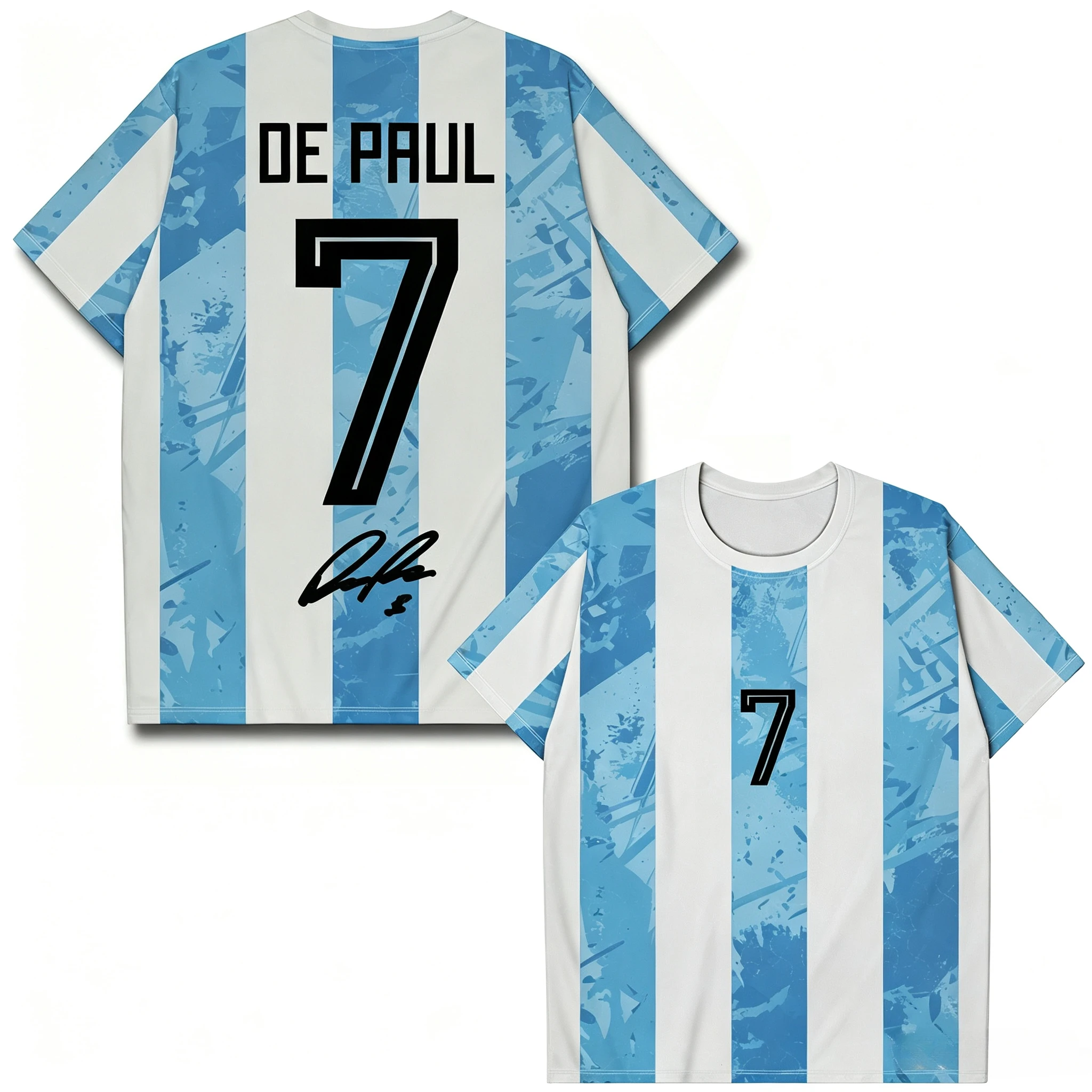 Argentina 2026 Hot Messi No.10 Printed T-shirt Men Short Sleeve Crewneck Football Legend Fan Commemorative Sport Jersey S0e0eaf3a3fb5430db599a7c91ad63beak
