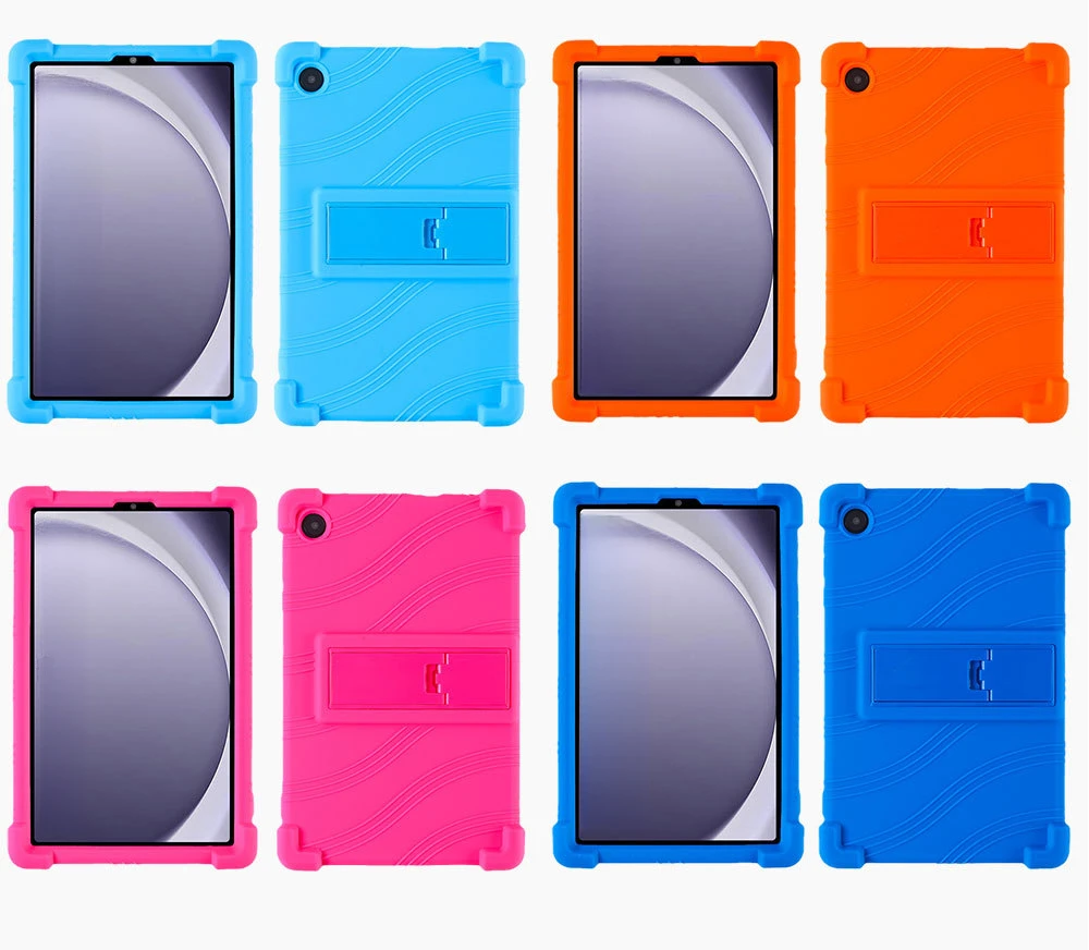 Stoßfeste TPU-Hülle für Samsung Tab A9 8.7, Einteiliger Flexibler Stoßfänger mit Ständer, Mehrere Farben – Detail 10