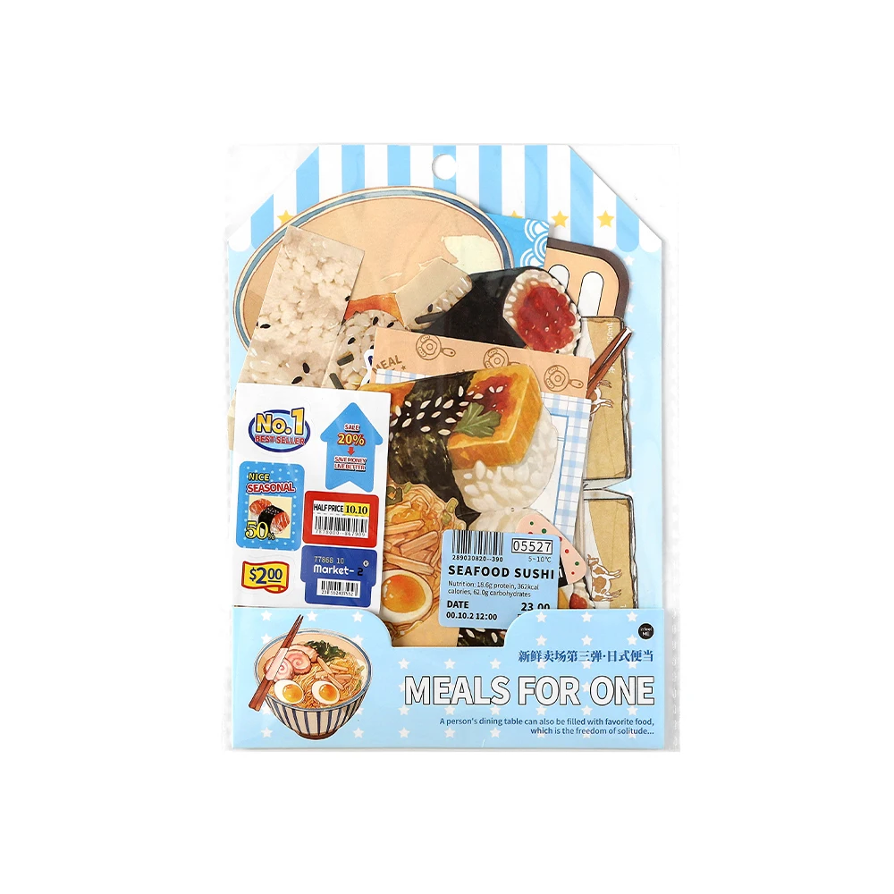 8 paczek/partia Fresh Market Three Bullets seria retro papierowy notatnik do wiadomości