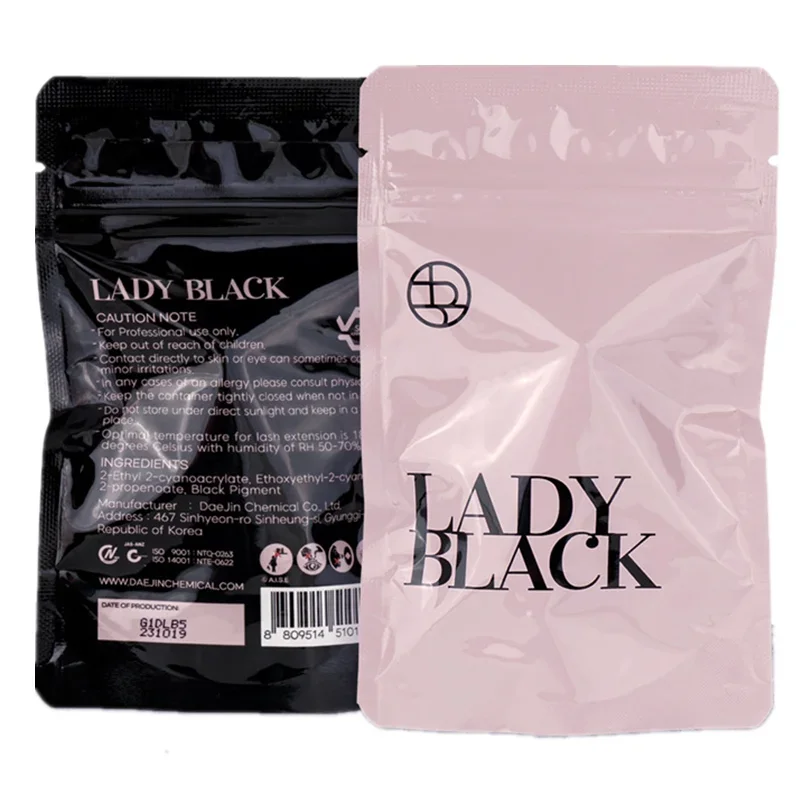 5ml Korea Original Sky Glue Lady Black Powerful Lash Glue for Eyelash Extensions Low Irritation 1-2 Second Fast Drying Glue