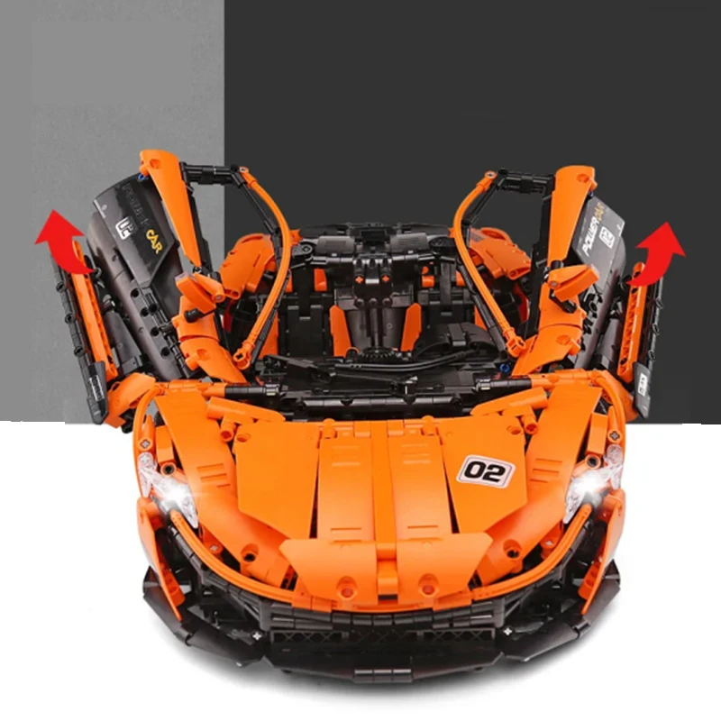 MOULD KING 13090 MOC Technical Super Sports Racing Car Hypercar Model 1:8 Building Blocks Bricks DIY Toy Christmas Gift For Kids