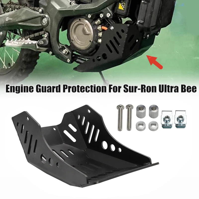 For Sur-Ron Ultra Bee Electric Motorcycle Engine Guard Aluminum Alloy Chassis Fender Protection Cover Skid Plate Pan Protector