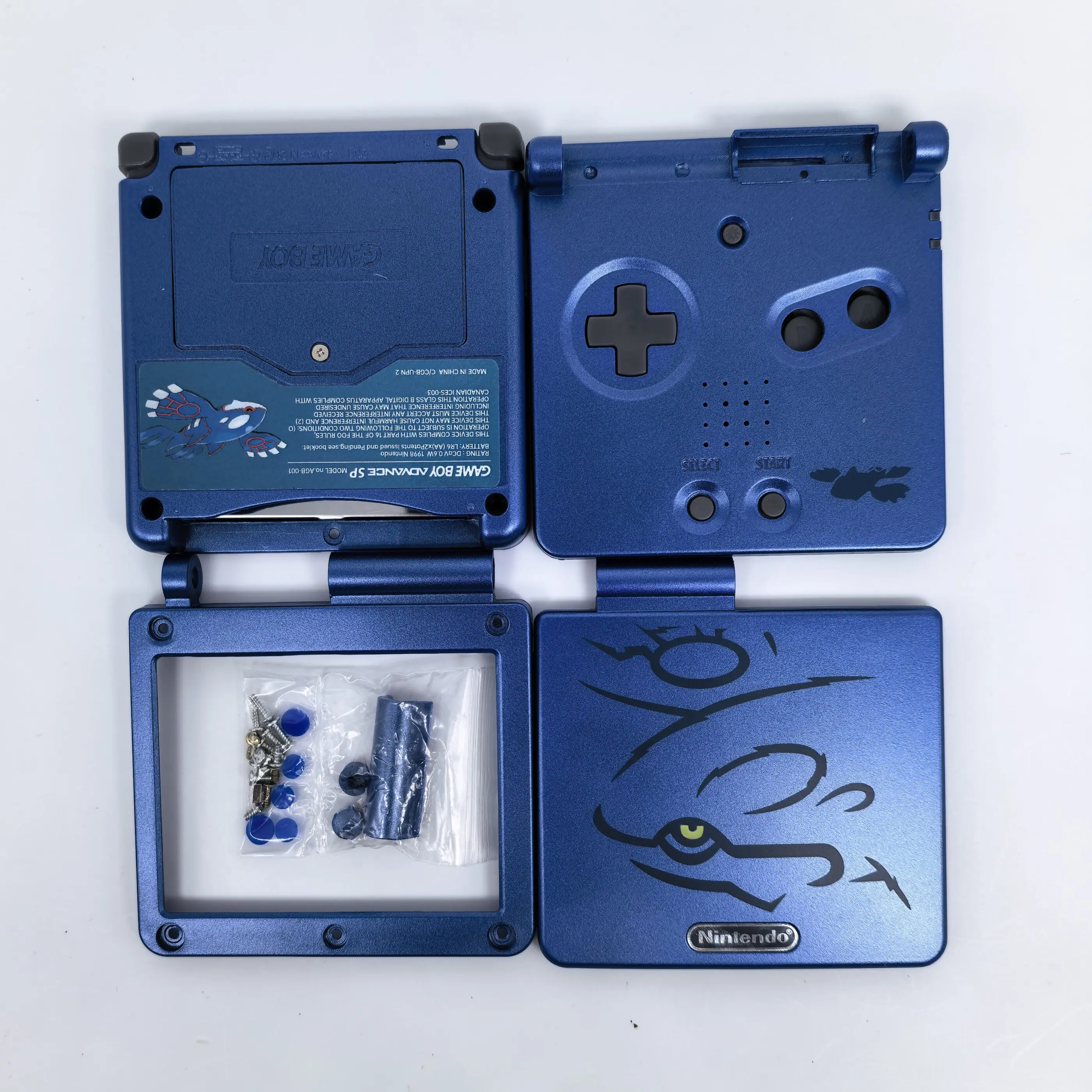 For Gba Sp Game Console Shell Gba Sp Limited Edition Shell Gba Sp Shell Limited Replacement Shell Gba Sp Protective Shell