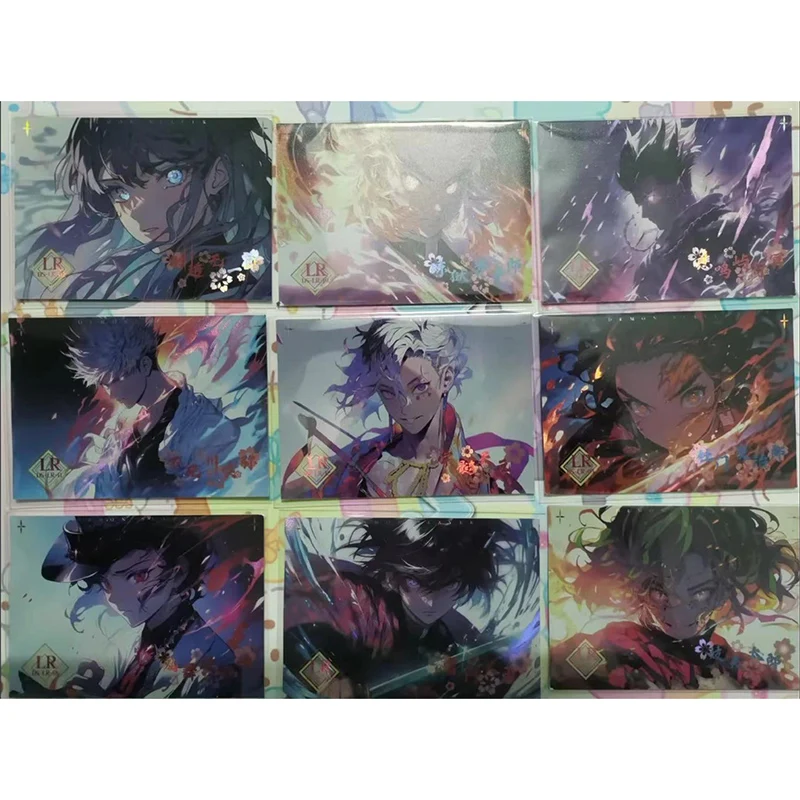 Anime Demon Slayer LR GR MR SZR series collection card Rengoku Kyoujurou Kanroji Mitsuri Entertainment toys Board game card