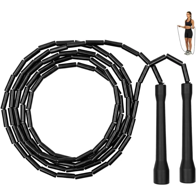 Gym Fitness Sport Training Equipment Fitness Jump Rope PE Beaded Segmented Jump Rope Bamboo Knot Rope Exercise Racing Jump Rope