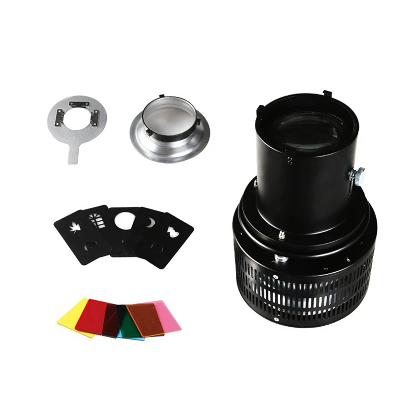 

A16Q-Focalize Conical Snoots Universal Condenser Bowens Mount With Graphics Art Effects Shaped Fliters For Photography Photo