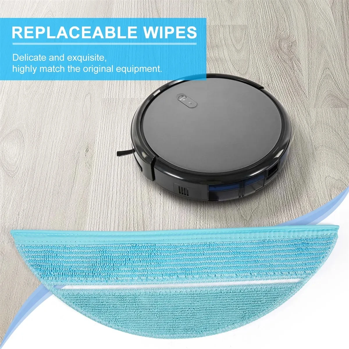 Ścierka do mopa akcesoria do Cecotec Conga 2290 odkurzacz Robot zmywalne szmaty do mopa wkłady do mopa części zamienne