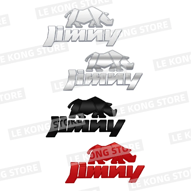 Rhino Rhinoceros Jimny Badge Car Rear Trunk Body Sticker Decal Emblem Accessories For Suzuki Jimny 4WD OFF Road JB43 JB74 JB64