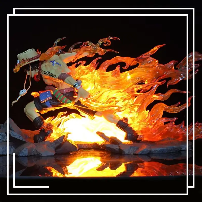 

Bandai One Piece GK Statue - Portgas D. Ace (Flame Edition) with LED Light, Anime Collectible Figure, Wholesale Available