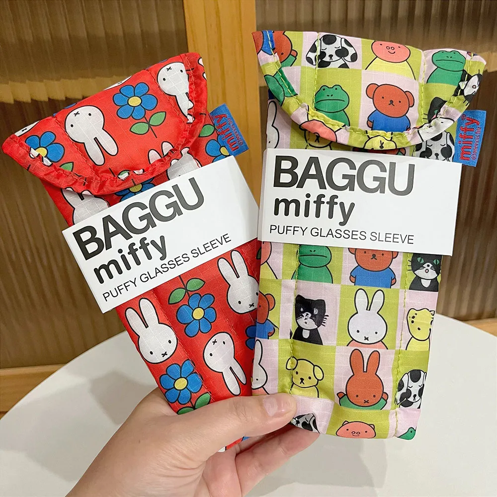 Kawaii Miffy Niedlicher Regenschirm Cartoon Kaninchen Druck Baumwolle Clip Verdickung Tragbare Brillentasche Mädchen Geschenk – Detail 11