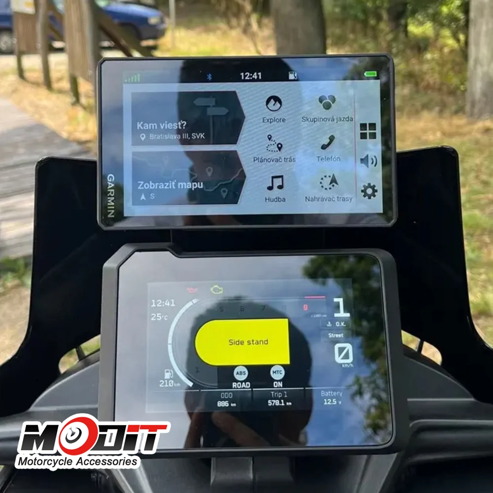 Motorcycle Navigation GPS Smartphone Holder Adjustable Mount Bracket For KTM 790 ADV 890 Adventure R/Rally 2023 2024 2025