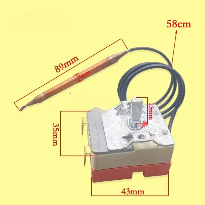 WY75-652-11F ​​New Electric Water Heater Accessory: Jiulong Thermostat Switch & Temperature Limiter, 75°C Thermoregulator