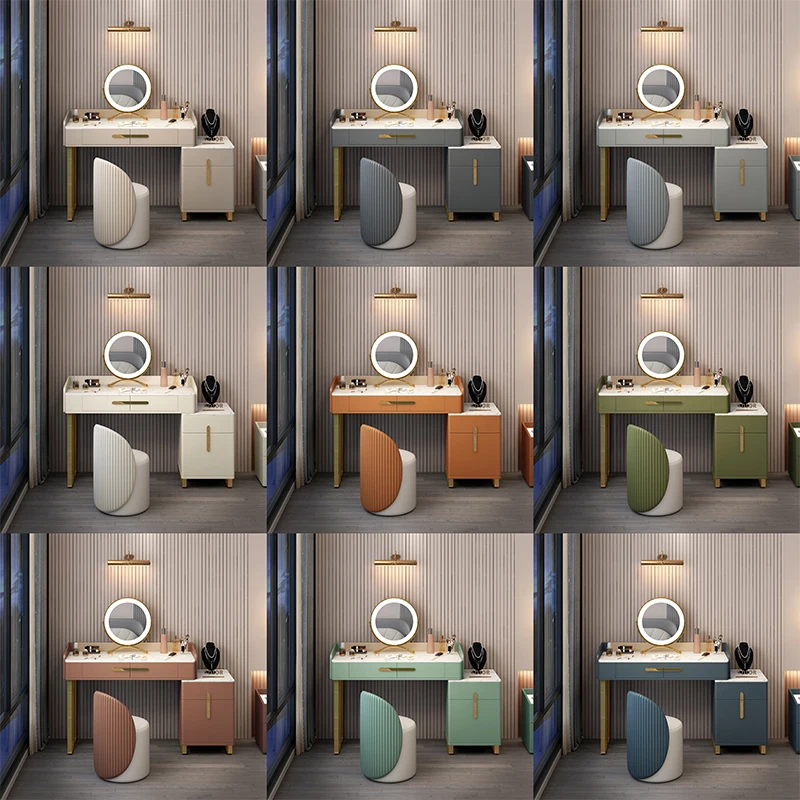 Hollywood Style Makeup Vanities Dressing Table With Mirror And Drawers Makeup Dressing Table