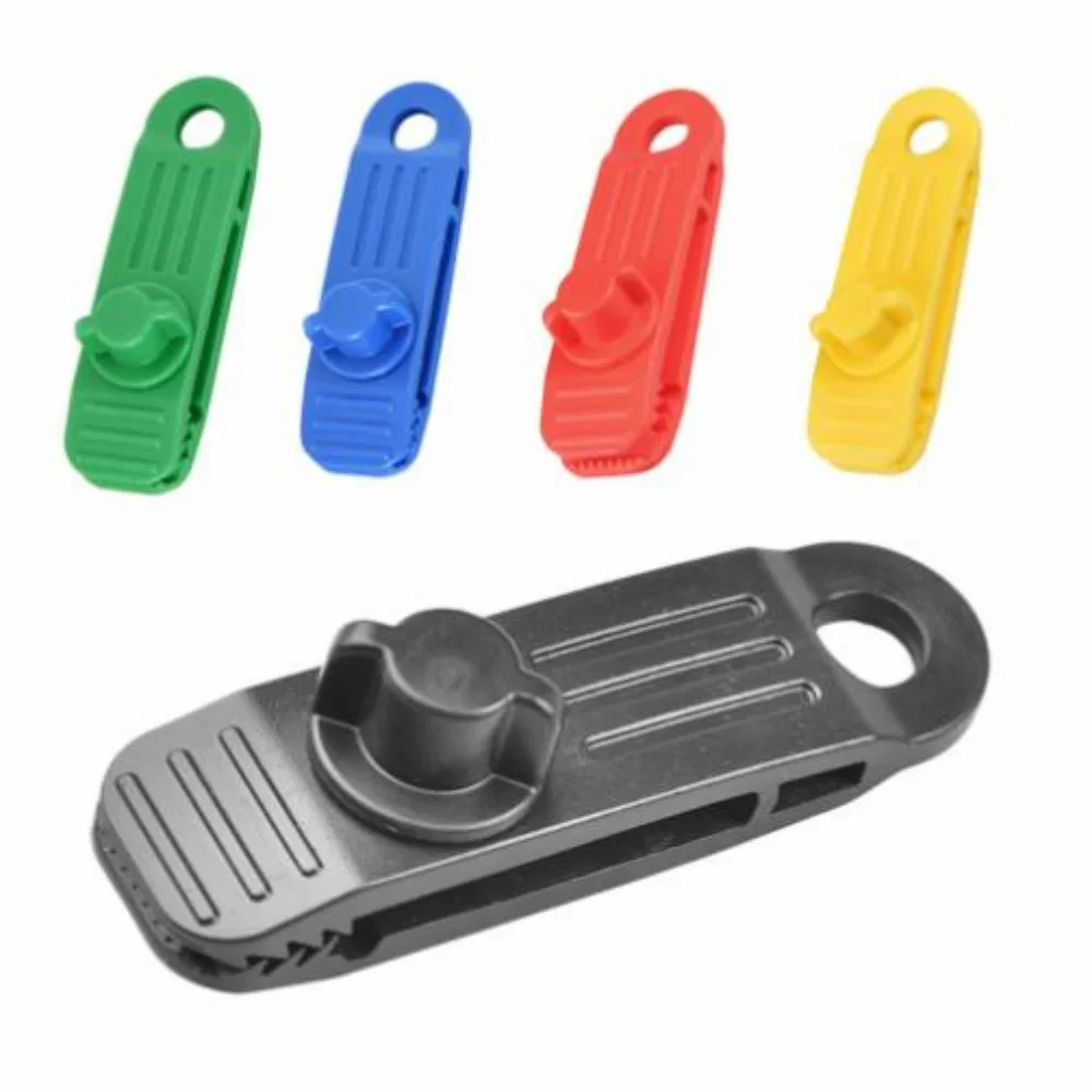 

1/5/10 Pcs Tent Clip Rope Lock Grip Tarp Clamps Awning Cord Clip Urgent Snap Fixed Plastic Clip for Outdoor Tent Cover Clamp