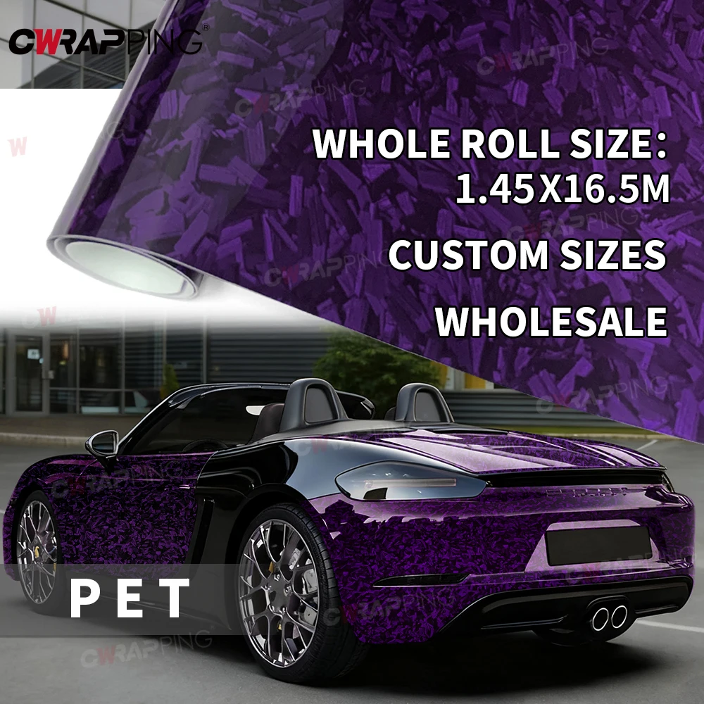 

High Gloss Purple Car Sticker Vinyl for Motorcycle Air Release Auto Styling Waterproof Adhesive Film Self-adhesive Carbon Foil