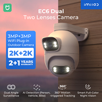 IMILAB Outdoor Surveillance Camera Dual Lens 360° PTZ Camera Colour Night Vision WiFi/LAN 7/24 Work EC6 Dual With MiHome App