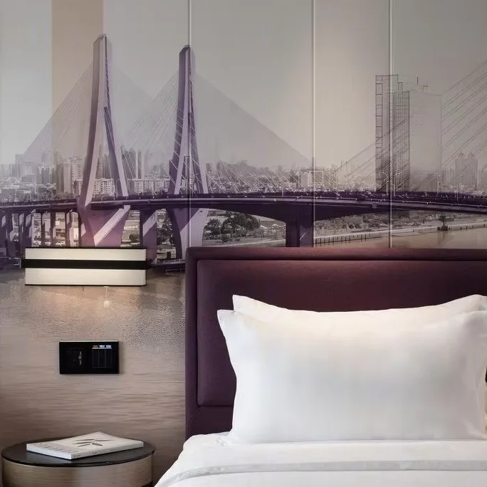 

-Ресторан отеля, современный набор фарфоровой посуды на заказ, роскошный дизайн столовой, тканевые принадлежности