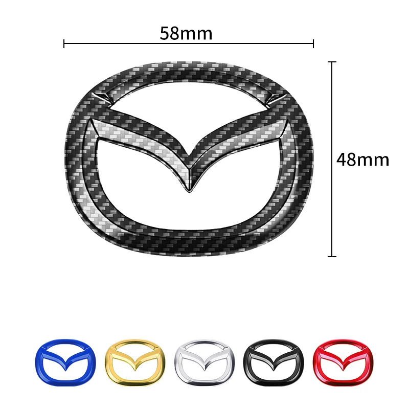 1pc ABS Car Steering Wheel Center Emblem Sticker for Mazda 3 CX3 CX4 CX5 CX7 CX8 CX9 CX30 RX7 Atenza Axela Interior Decoration