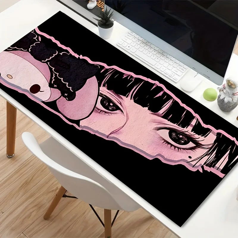 Tappetino da scrivania Sanrio for my melody Anime: morbido, antiscivolo, lavabile e assorbente con simpatico design di personaggi di capelli rosa per off