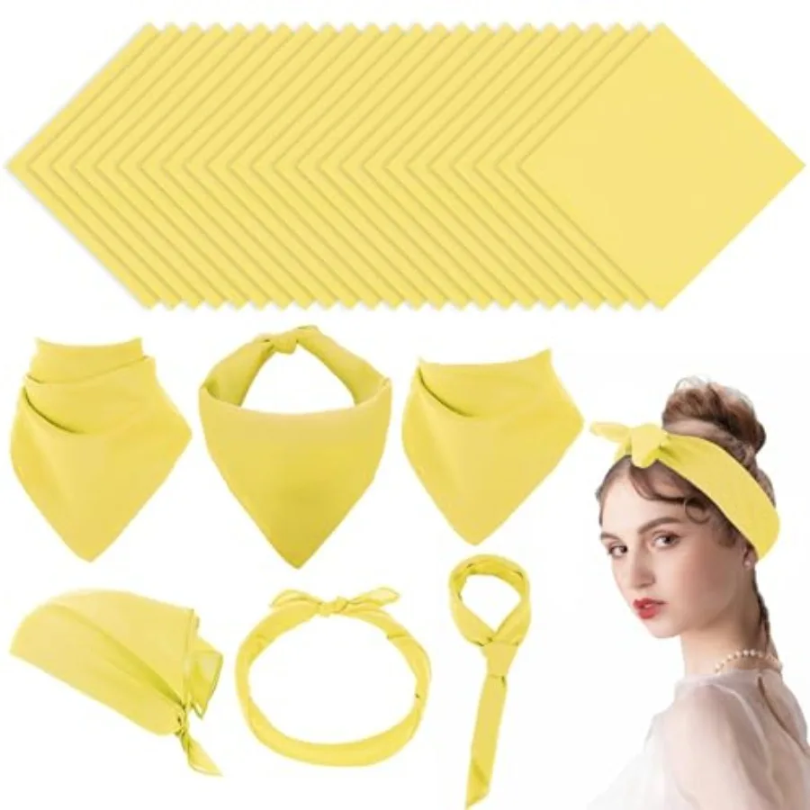 Cotton Solid Bandanas Multifunctional Headband Scarf