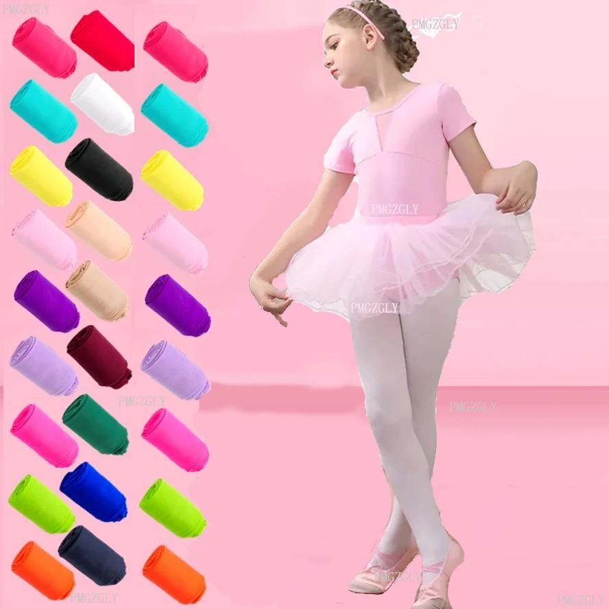 Student Kids Candy Solid Color Pantyhose Ballet Dance Tights Children Girls Velvet Stockings Sock Pants For Baby Girl Leggings