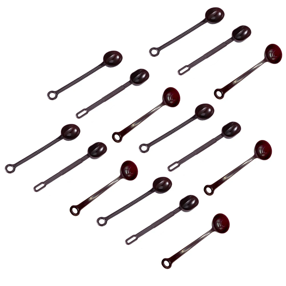 

15 Pcs Coffee Spoon Measuring Scoop Plastic Long H Easy Clean Suitable Jars Cans Ground Coffee Cocoa Tea Flour