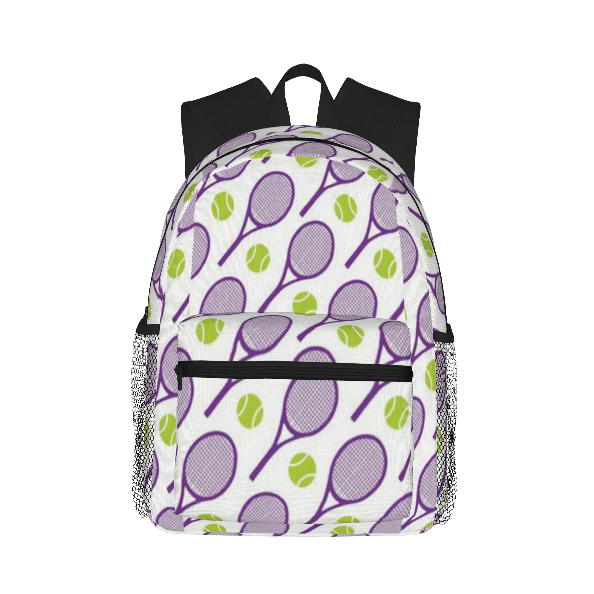 

Purple Tennis rackets pattern Casual Backpack for Students and Adults Backpacks for women