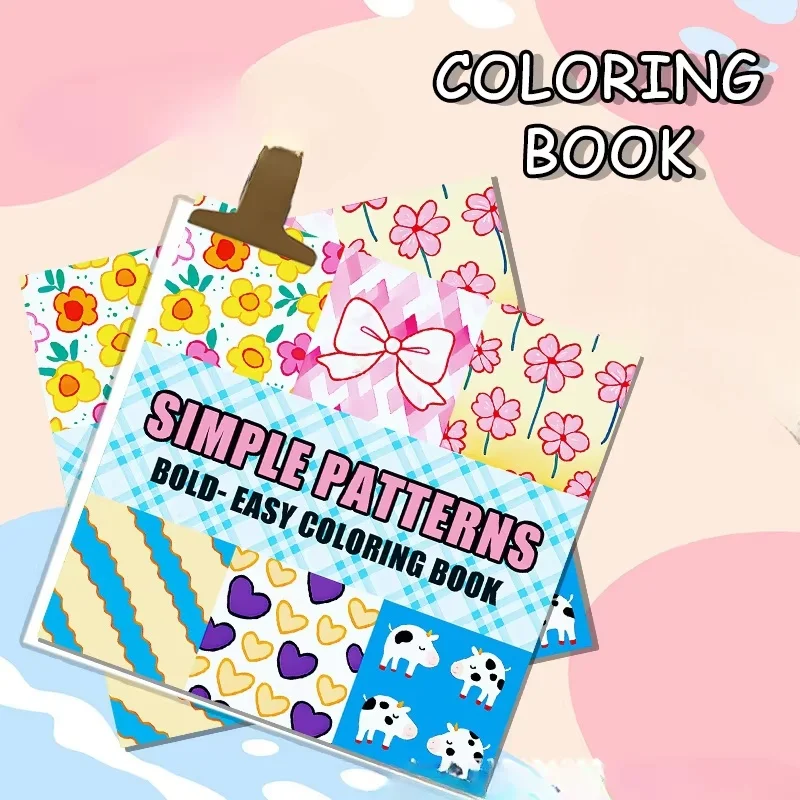 

Puzzle Cartoon Flower Animation Drawing Book Creative Cartoon Coloring Book for Adults and Teenagers Stress Relieving Graffiti