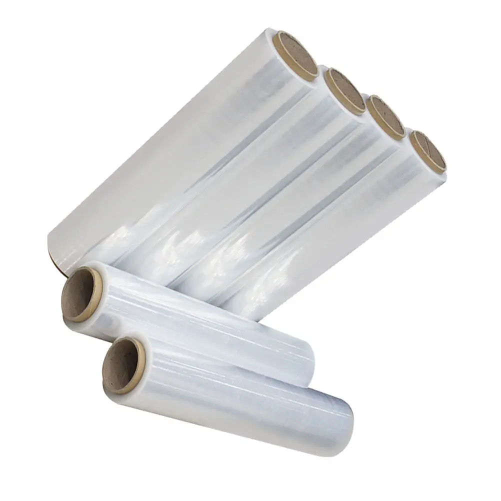 1 Roll Transparent Stretch Film Wrap Self-Adhesive Packing Wrap Film for Moving Storage Furniture Protection