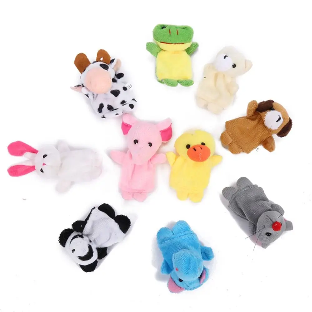 Educational Toy Mini Animal Hand Puppet Safety Sea Animals Doll Finger Puppet Toy Set Sensory Toys Colorful