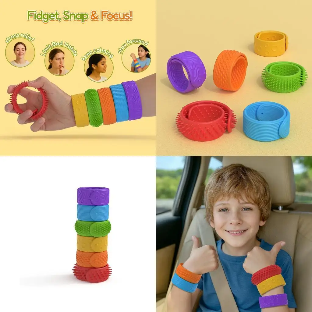 

A5YC Creative Sensory Bracelet красочная текстурированная новинка для малышей