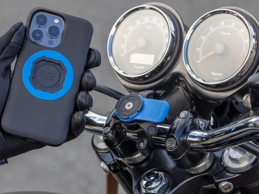 Amortiguador de vibraciones para motocicleta Quad Lock