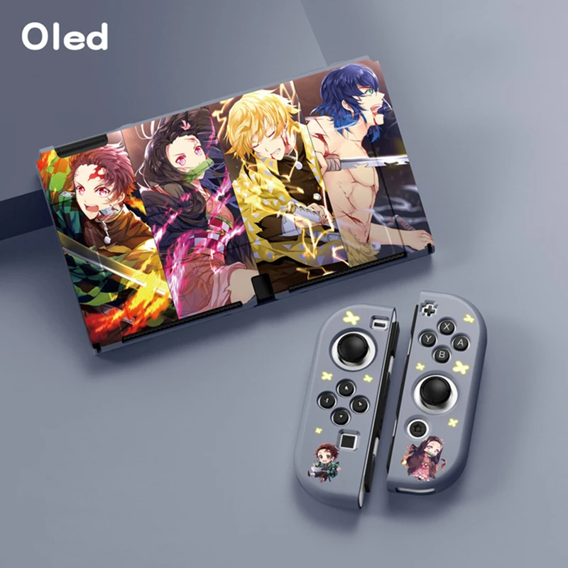 

TPU Soft Cover for Nintendo Switch OLED Joycon Protective Case Cute Anime Game Console Cases for Nintendo Switch OLED Shell