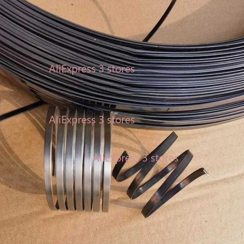 

3 Meters 0.68mm-2.2mm Width Memory Nickel-titanium Flat Wire Nitinol Flat Bar NiTi Strip Chromel Alloy Wire Flattening
