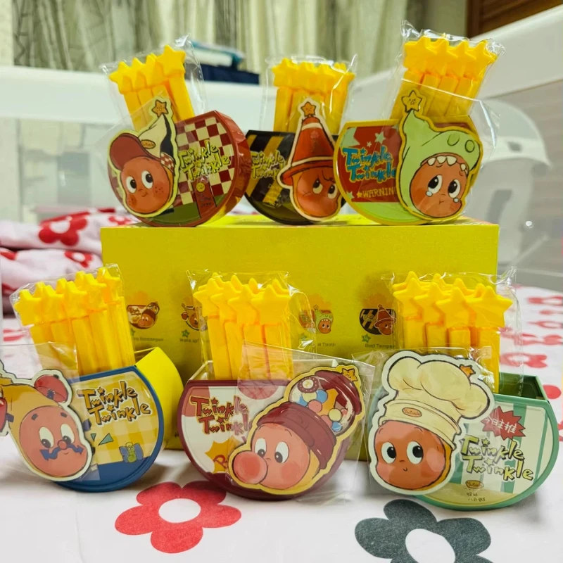 

Genuine Popmart 123！ Twinkle Twinkle Magnetic Sealing Clip Storage Box Set Blind Box Cute Toy Home Decoration Birthday Gift