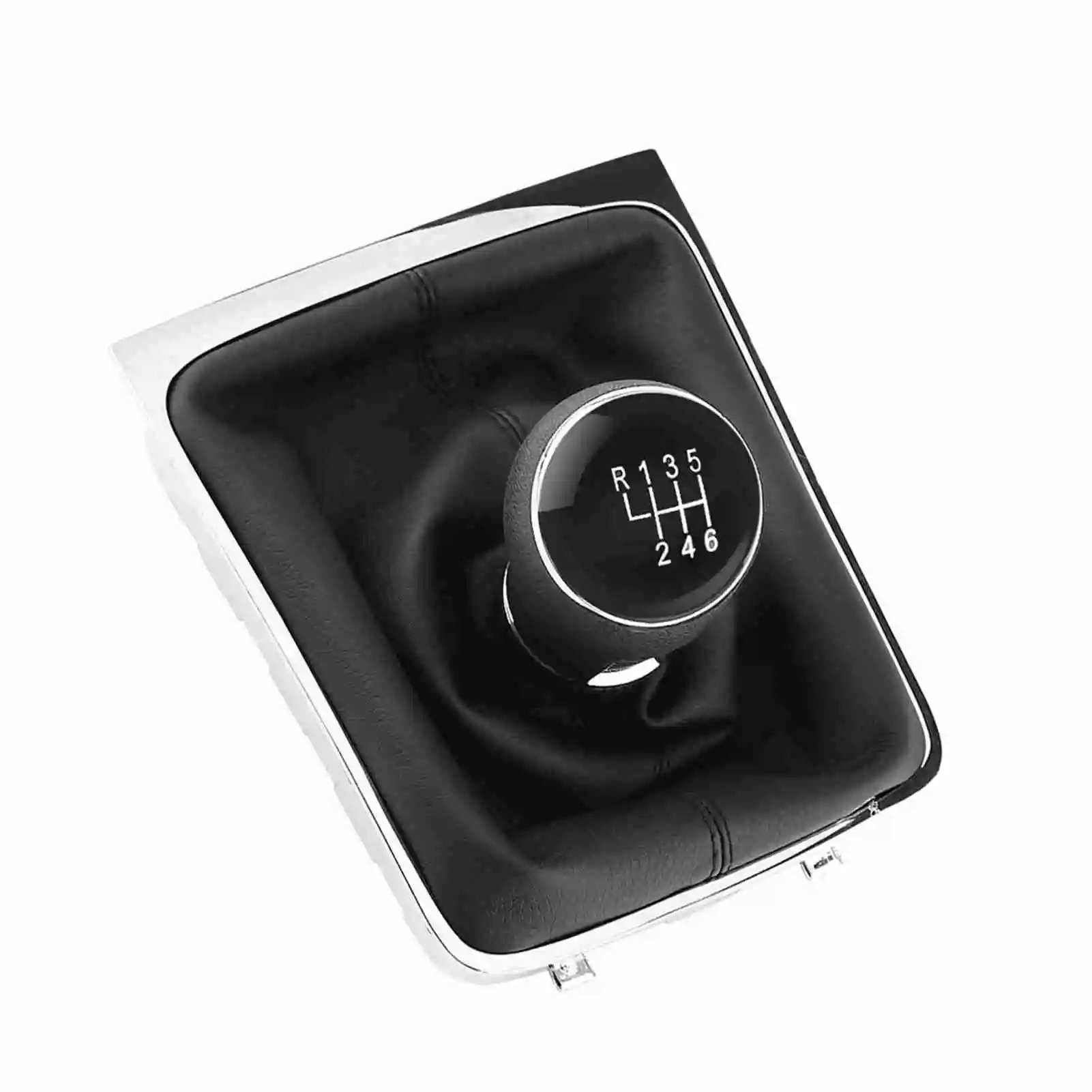 6 Speed Car Gear Shift Knob Stick Gaiter Boot Frame Kit 3AA711113A For VW Passat B7 B7 2011-2012