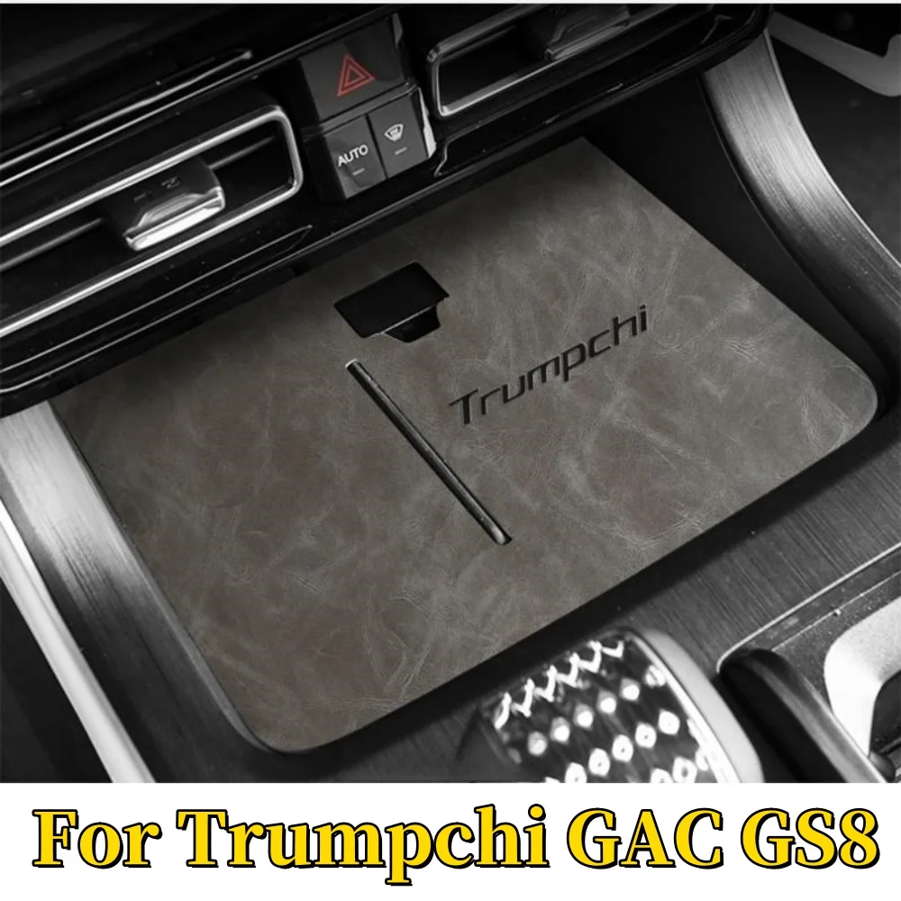 

For Trumpchi GAC GS8 2nd Gen 2022 2023 2024 Car Non-Slip Mat Door Groove Pad PU Leather Gate Slot Cup Cushion Auto Accessories