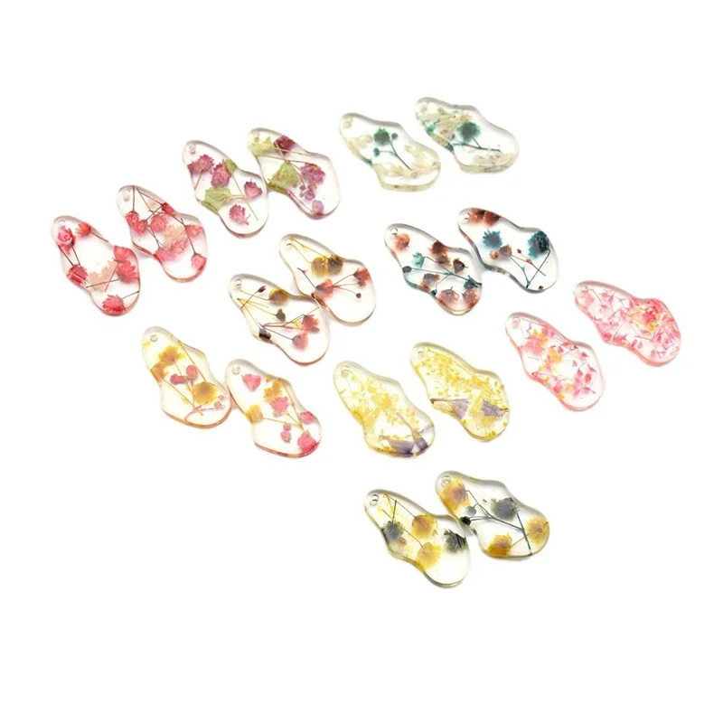 

Summer style 30pcs/lot color flowers core geometry irregular shape acrylic beads diy jewelry earring accessory