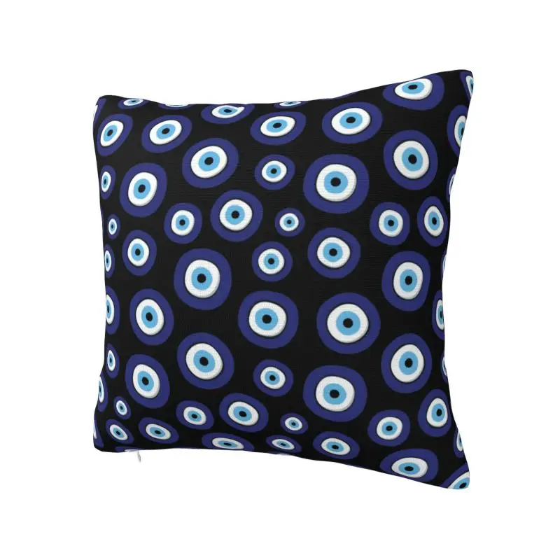 Custom Nordic Style Greek Amulet Evil Eye Throw Pillow Cover Home Decor Square Nazar Lucky Charm Cushion Cover Pillowcover