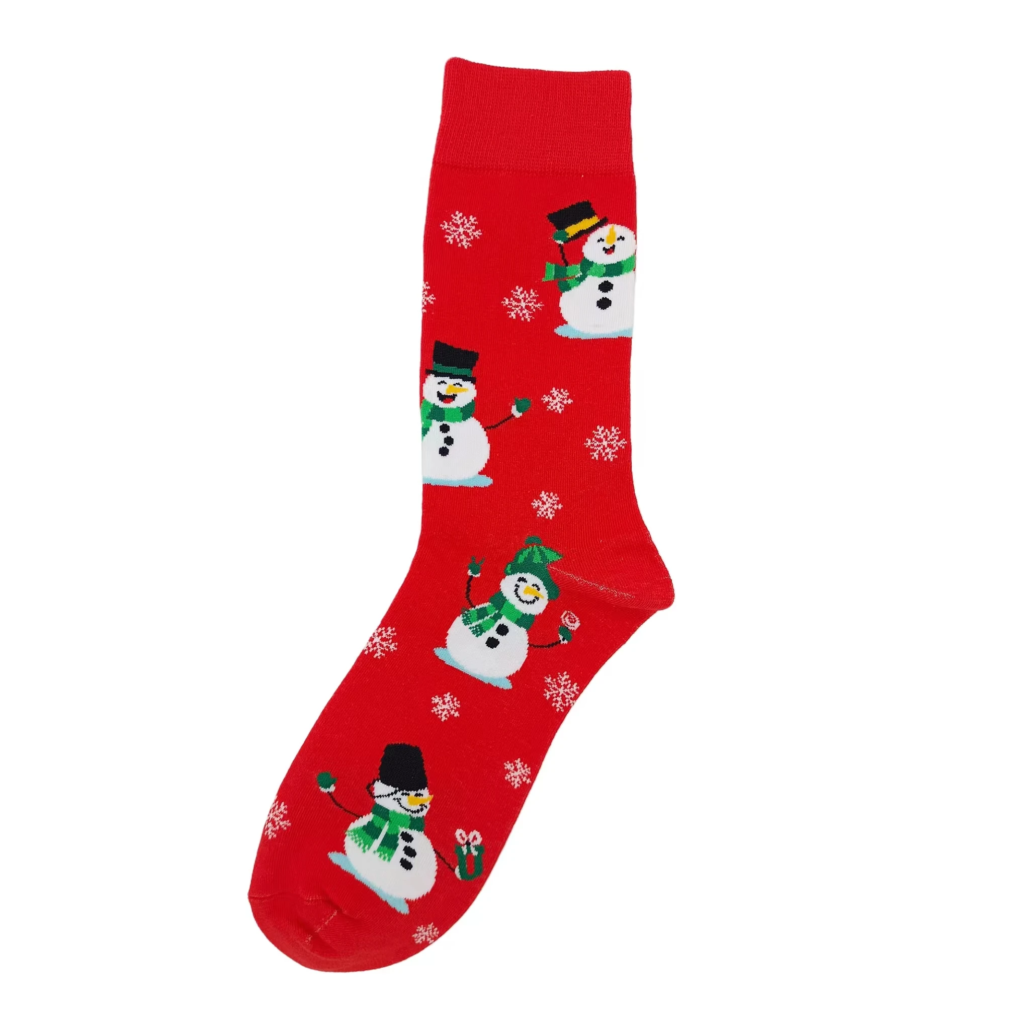 1 pair of Christmas socks mid-length women's mid-length cute student cartoon ins stockings autumn and winter cotton trendy b