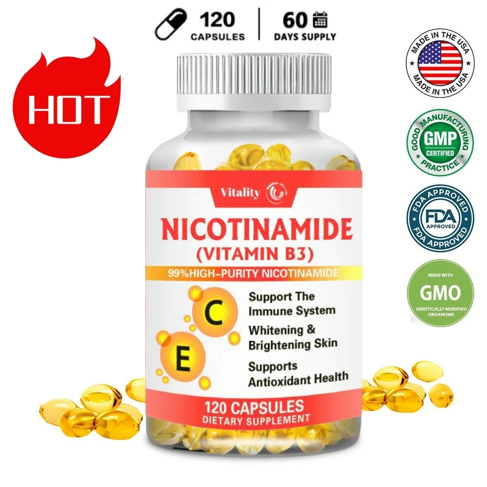 

Vitality Vitamin B3 Nicotinamide Capsules Easily Absorbed Vitamin supplement Capsules Beauty Health Skin Care Capsules