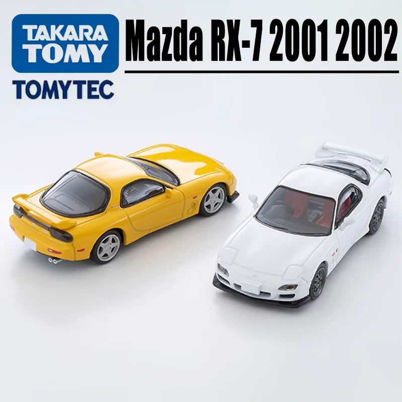 

TAKARA TOMY Tomica 1/64 TLV-N267d/e Mazda RX-7 Yellow and White Alloy Motor Diecast Metal Gift