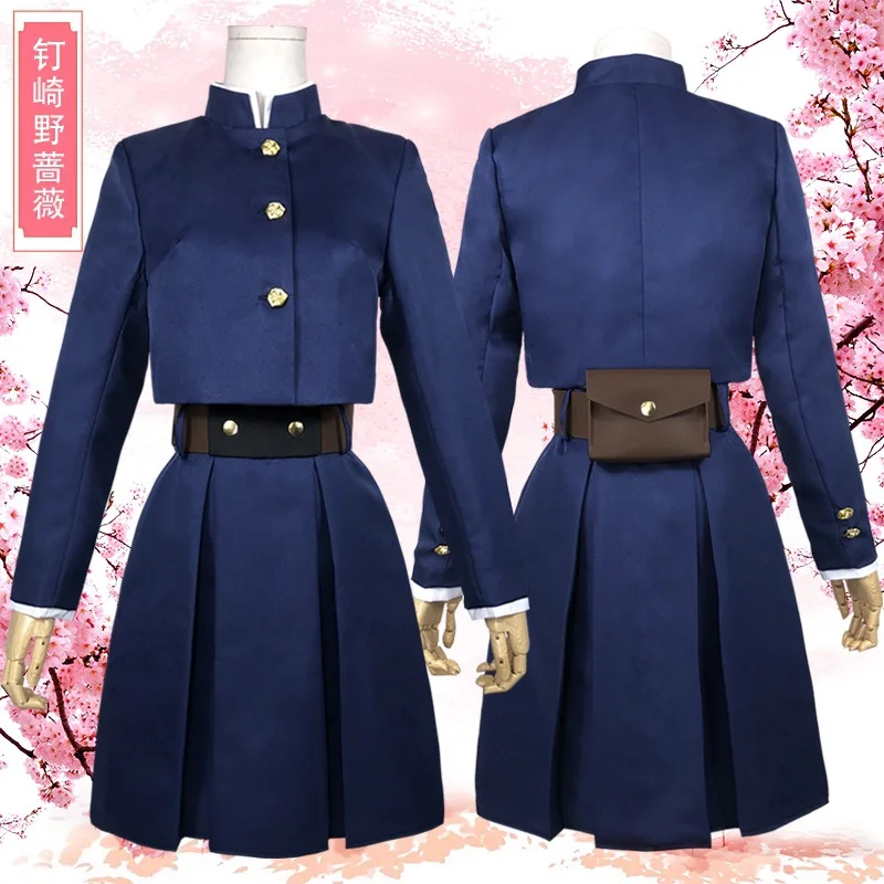 Anime Jujutsu Kaisen Cosplay Kostüm Kugisaki Nobara Tatoo Mädchen Frauen Kleid Uniform kompletten Satz