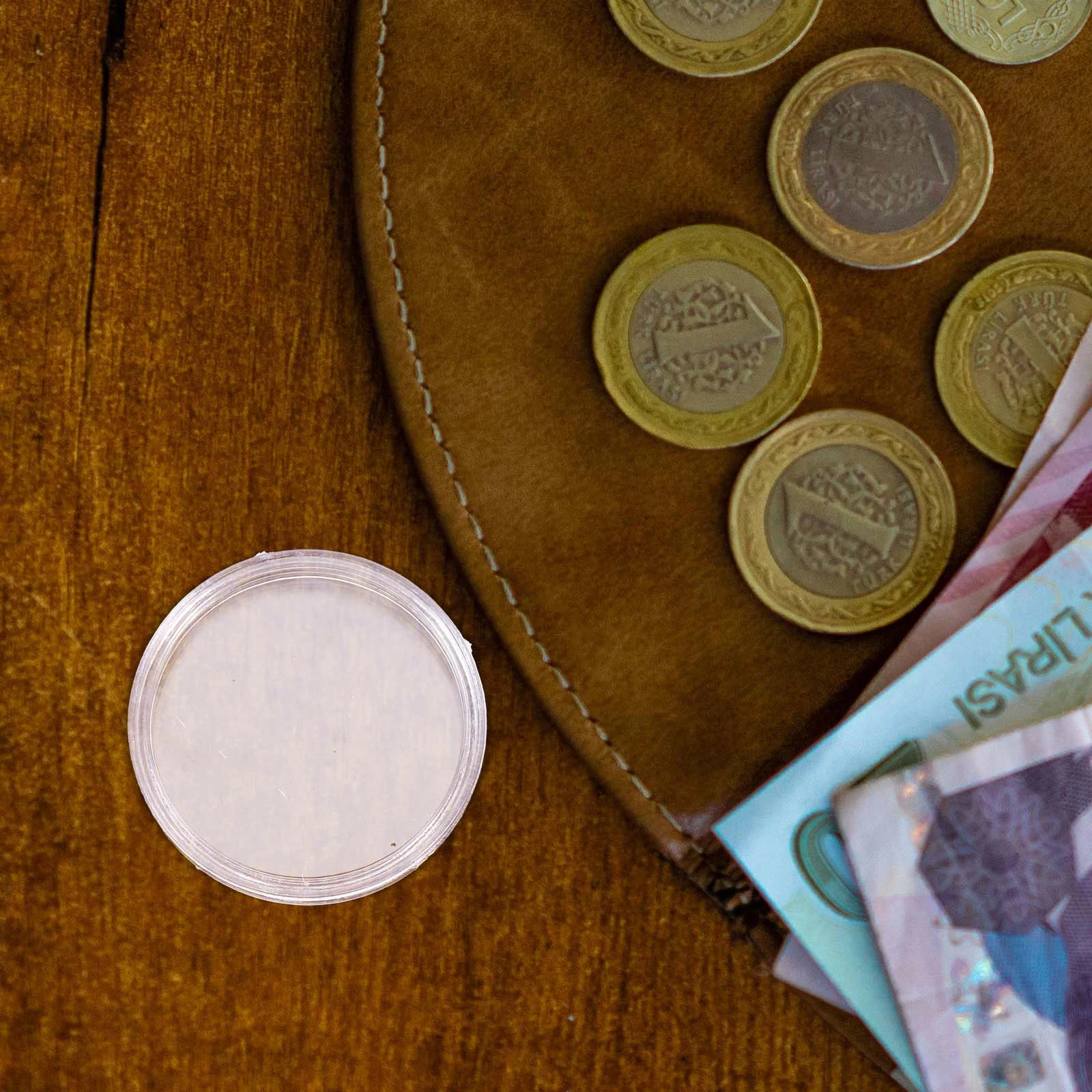 100Pcs 28Mm Coin Storage Box Transparent Protective Case for Coins Small Round Collection Holder Business Gift Exhibition
